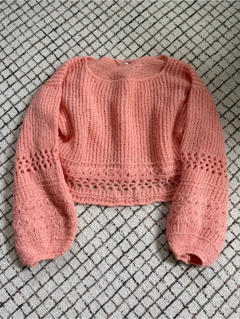 Free People Open-Knit Sweater